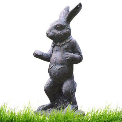Alice Csodaországban Kerti díszek Tündérgyanta Alice Fehér Nyúl Mad Hatter Cheshire Cat figura Kerti szobor az udvarra