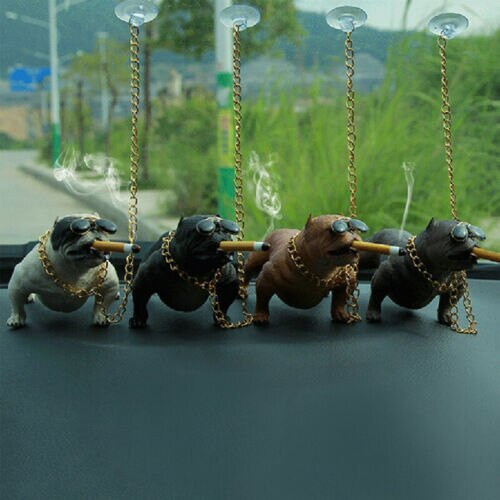 Naujas HOT Bully Pitbull Dog Automobilio vidaus apdaila Prietaisų skydelis Ornamentas Mada Juokinga Miela Namų apdaila Auto Priedai Be pagrindo