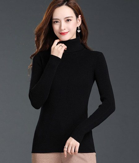 Καθημερινό πουλόβερ με ψηλό γιακά