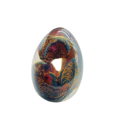 Skaidrus Dragon Egg Lava Dinozaurų kiaušinių Dovanų Dekoratyvinė Kolekcija Suvenyrinės Figūros Skulptūra Derva Embrionas Ugnis Drakonas Vyvernas