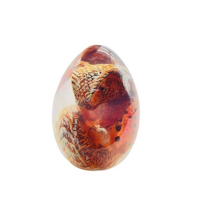 Skaidrus Dragon Egg Lava Dinozaurų kiaušinių Dovanų Dekoratyvinė Kolekcija Suvenyrinės Figūros Skulptūra Derva Embrionas Ugnis Drakonas Vyvernas
