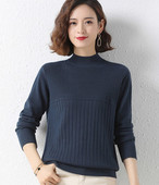 Pulover de dama toamna-iarna cu guler inalt in mai multe culori