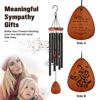 Memorial Wind Chimes for Outside Deep Tone, Wind Chime Outdoor Sympathy Wind-Chime Προσωποποιημένο κομψό κουδούνι για κήπο