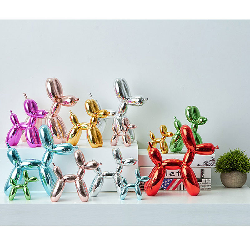 Dervos Gyvūnai Statulėlės Figūrėlės Namų dekoravimas Mielas Blizgus balionas Šuns Forma Skulptūra Figūrėlė Darbastalio Papuošalai Rankdarbiai Dovanos