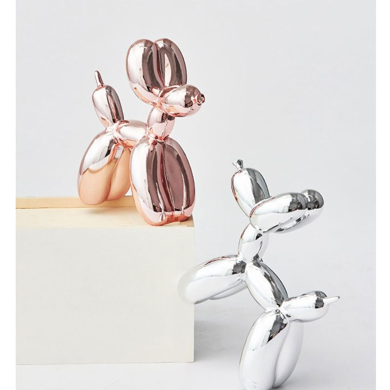 Dervos Gyvūnai Statulėlės Figūrėlės Namų dekoravimas Mielas Blizgus balionas Šuns Forma Skulptūra Figūrėlė Darbastalio Papuošalai Rankdarbiai Dovanos