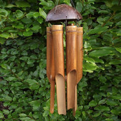 Φυσικό Χειροποίητο Μπαμπού Tube Wind Chime wind Bell για Εσωτερικά Διακοσμητικά Δέντρου Αίθριου Κήπου στο σπίτι