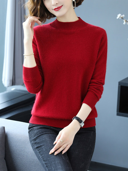 Laisvalaikio megztinis - aukšta apykakle