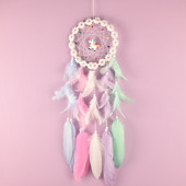 Vienradzis sapņu ķērājs kulons vēja zvans meitenei dāvana guļamistabas kulons dzimšanas dienas dāvana sienas kulons dekors Dekoratīvs vēja zvans