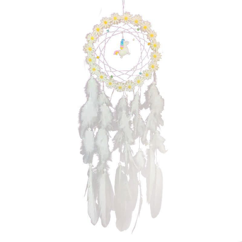 Unicorn Dream Catcher medál szélcsengő lány ajándék hálószoba medál születésnapi ajándék fali medál dekoráció dekoratív szélcsengő