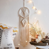 Mare nordic Dreamcatcher Macrame agățat tapiserie Mandala Fermă Decorații de perete Chic INS Boho Wind Chimes Decor de cameră
