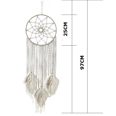 Mare nordic Dreamcatcher Macrame agățat tapiserie Mandala Fermă Decorații de perete Chic INS Boho Wind Chimes Decor de cameră