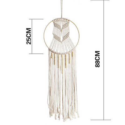 Mare nordic Dreamcatcher Macrame agățat tapiserie Mandala Fermă Decorații de perete Chic INS Boho Wind Chimes Decor de cameră