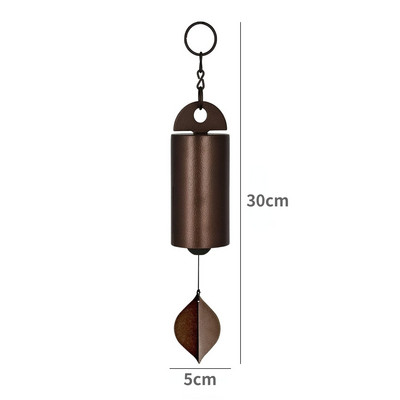 Vintage fém heroikus szélcsengő szélcsengő mély rezonanciájú serenity csengő kültéri otthoni kerthez, udvari dekorációhoz