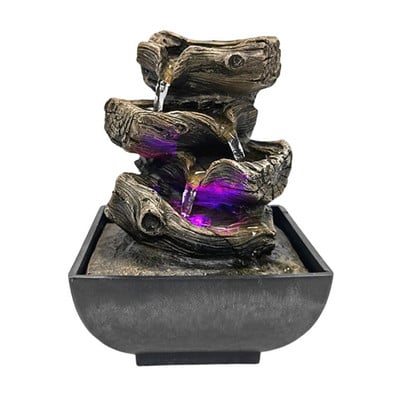 Fântâni de apă minimaliste Fântână cu cascadă de interior Fântână cu apă de masă Fântână cu apă curgătoare Cascada Feng Shui Decorare pentru casă