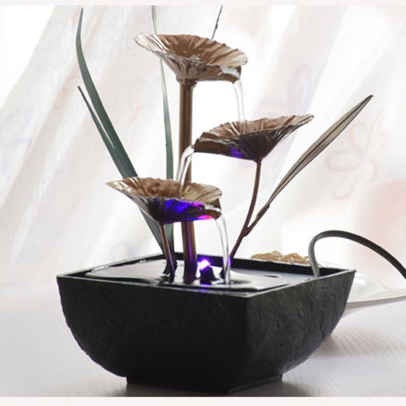 Εσωτερικό σιντριβάνι Επιφάνεια εργασίας Χαλάρωση Σιντριβάνι νερού που ρέει καταρράκτης Φενγκ Σούι για Διακοσμητικά επιτραπέζιας κρεβατοκάμαρας σπιτιού