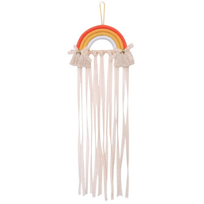 Vaivorykštės sienos pakabinimo dekoro plaukų lankeliai laikymo diržas mergaitėms plaukų segtukai Barrette plaukų juostelės kabantys organizatoriaus juostelės laikiklio ornamentas