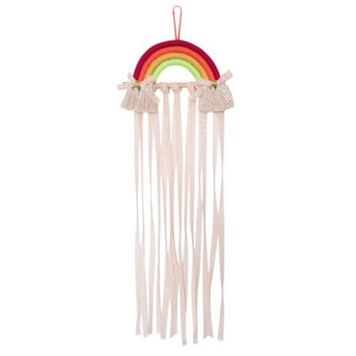 Vaivorykštės sienos pakabinimo dekoro plaukų lankeliai laikymo diržas mergaitėms plaukų segtukai Barrette plaukų juostelės kabantys organizatoriaus juostelės laikiklio ornamentas