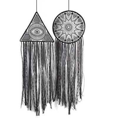 Nordic Evil Eye Dream Catcher otthoni szoba dekoráció fekete szoba dekoráció farmházhoz College Kollégiumi szélcsengő ajándék