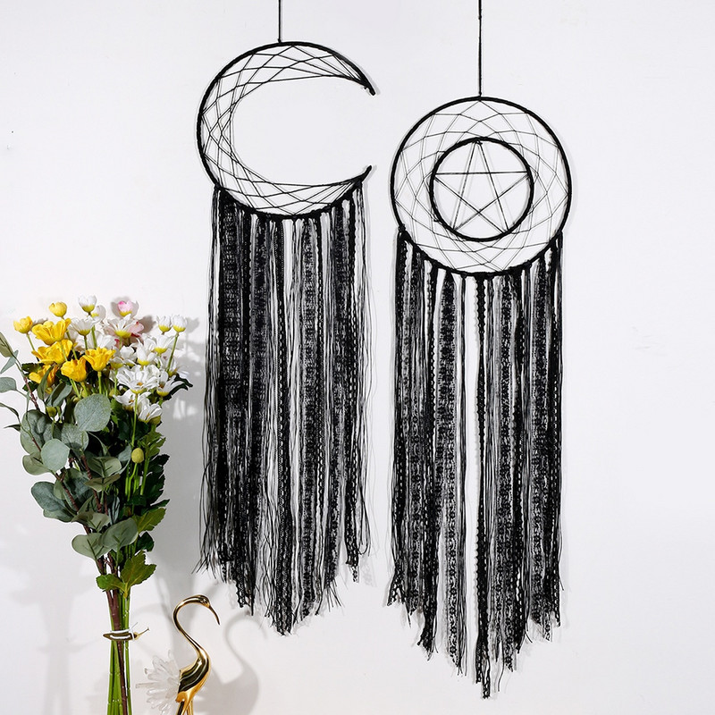 Nordic Evil Eye Dream Catcher otthoni szoba dekoráció fekete szoba dekoráció farmházhoz College Kollégiumi szélcsengő ajándék