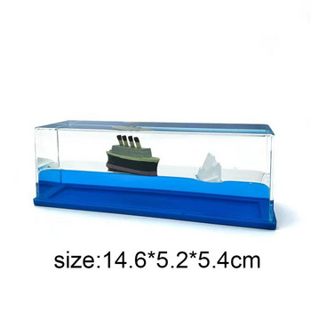 Cruise Liquid Liquid Decor κλεψύδρας πλοίο Sea Sea Τραπέζι γραφείου Υγρό Floating Διακόσμηση σαλονιού Διακόσμηση σπιτιού Δώρα παιχνιδιών