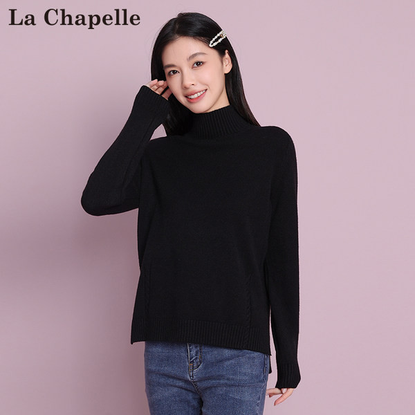 Pulover de dama model larg cu guler polo