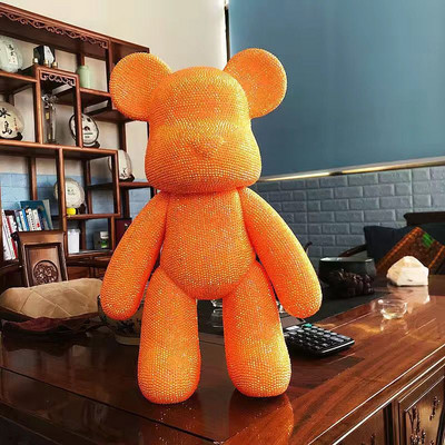 „Pasidaryk pats“ deimantinis meškiukas, rankų darbo krištolinis krištolas, smurtinio lokio figūrėlių rinkinys „Kawaii“ priedai darbalaukio papuošalai, dovana vaikams