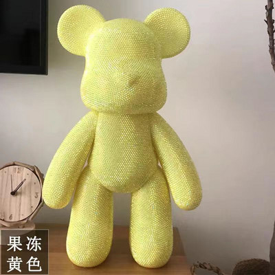 „Pasidaryk pats“ deimantinis meškiukas, rankų darbo krištolinis krištolas, smurtinio lokio figūrėlių rinkinys „Kawaii“ priedai darbalaukio papuošalai, dovana vaikams