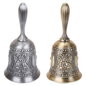 Kézi harang meditáció Kézi csengő Retro stílusú Szerencsés vacsora ima Hordozható tibeti buddhista szolgálat Kézzel készített sárgaréz lakberendezés