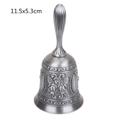 Kézi harang meditáció Kézi csengő Retro stílusú Szerencsés vacsora ima Hordozható tibeti buddhista szolgálat Kézzel készített sárgaréz lakberendezés