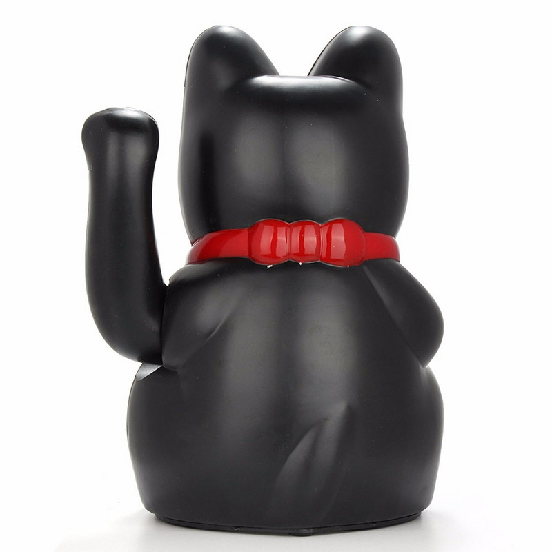 Kínai Feng Shui Beckoning Cat Wealth Fehér hullámzó szerencse / Lucky Cat 6"H Gold Ezüst Legjobb ajándék Good Luck Kitty Decor 5Type