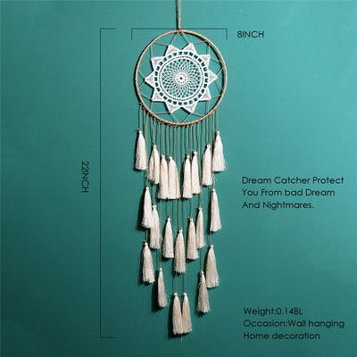 Nordic Tassel Dream Catcher szoba dekoráció hálószoba dekoráció lányok szoba dekoráció rózsaszín kék fehér ajándék nőknek