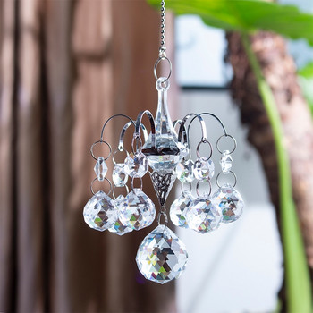 H&D Crystals Ball Prisms Suncatcher Κρεμαστό Στολίδι Κρεμάστρα Rainbow Maker Collection Κρεμαστό διακόσμηση κήπου σπιτιού με γάντζο