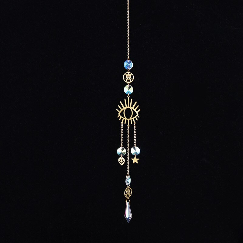 Napfogók Dísz K9 színű kristály szélcsengő ablakpárkány kültéri dekoráció autódísz karácsonyi otthoni dekoráció