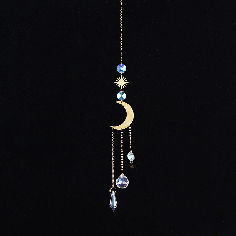 Napfogók Dísz K9 színű kristály szélcsengő ablakpárkány kültéri dekoráció autódísz karácsonyi otthoni dekoráció