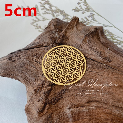 Tiszta réz fém életvirág 9,5 cm Díszek Poháralátétek Geometrikus vonalak Dísz Home Deco
