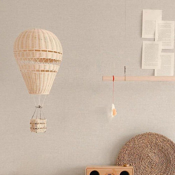 Χειροποίητο μπαλόνι θερμού αέρα Rattan Φορητό φυσικό φωτογραφικό στήριγμα τοίχου Διακόσμηση σπιτιού για κρεμαστά διακοσμητικά βιτρίνας