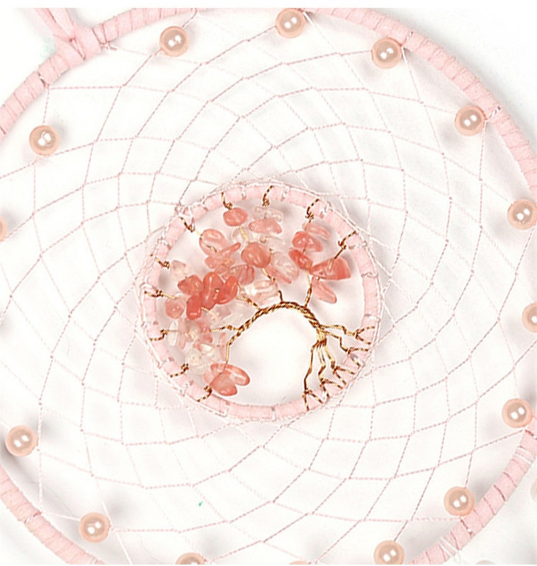 Stil modern, țesătură manuală, pandantiv pentru prins de vise Pietre colorate Arborele vieții Decor pentru agățat de vise Cadouri pentru fete Decor de cameră