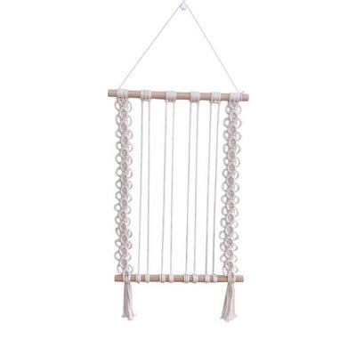 INS Nordic Bohemian szőtt gobelin Bojt Fényképek Hajtűk Tároló Szervező Kislányoknak Hajkapcsok Tartók Falra akasztható díszek