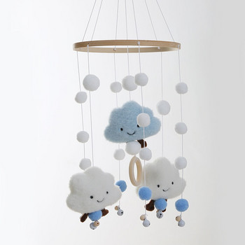 Nordic Nursery Διακόσμηση Παιδικό Δωμάτιο Κρεμαστό Παιδικό Χαριτωμένο βελούδινο λαγουδάκι Σύννεφα Δωμάτιο Κρεμαστό Δώρο για νεογέννητο 2022 Νέο
