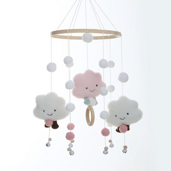 Nordic Nursery Διακόσμηση Παιδικό Δωμάτιο Κρεμαστό Παιδικό Χαριτωμένο βελούδινο λαγουδάκι Σύννεφα Δωμάτιο Κρεμαστό Δώρο για νεογέννητο 2022 Νέο