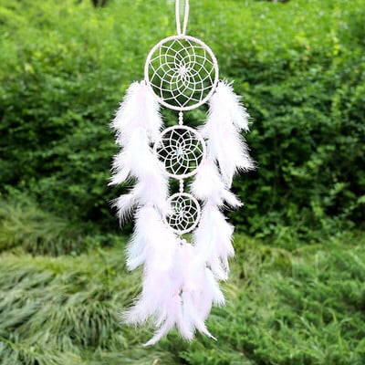 Sunset Chasing Dreams Dreamcatcher Art Home Kézműves Dísz függő hálószoba Kézzel készített toll Valentin-napi ajándékok Álomfogó