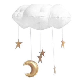 Σύννεφο Κρεμαστό Φεγγάρι Δώρο DIY Mobile Stars Σπίτι Παιδιά Υπνοδωμάτιο Οροφή Κρεμαστά Διακοσμητικά Στολίδι Νηπιαγωγείο Μωρό