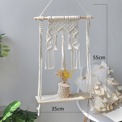 Weave Dream Catcher Otthoni Dekoráció Ramadan Dekoráció Makramé falra akasztós Baba Nordic Szobadekoráció Gyerekek Bölcsődei Gobelin