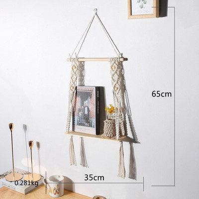Weave Dream Catcher Otthoni Dekoráció Ramadan Dekoráció Makramé falra akasztós Baba Nordic Szobadekoráció Gyerekek Bölcsődei Gobelin