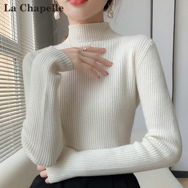 Casual γυναικείο πουλόβερ με ψηλό γιακά - πολλά χρώματα