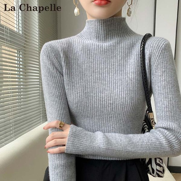 Casual γυναικείο πουλόβερ με ψηλό γιακά - πολλά χρώματα