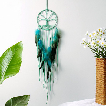 2 Χρώματα Μπλε & Μαύρο Δώρο Indian Tree of Life Dreamcatcher Wind Chimes Κρεμαστό τοίχου Διακοσμητικό Dream Catcher Regalo Amor081
