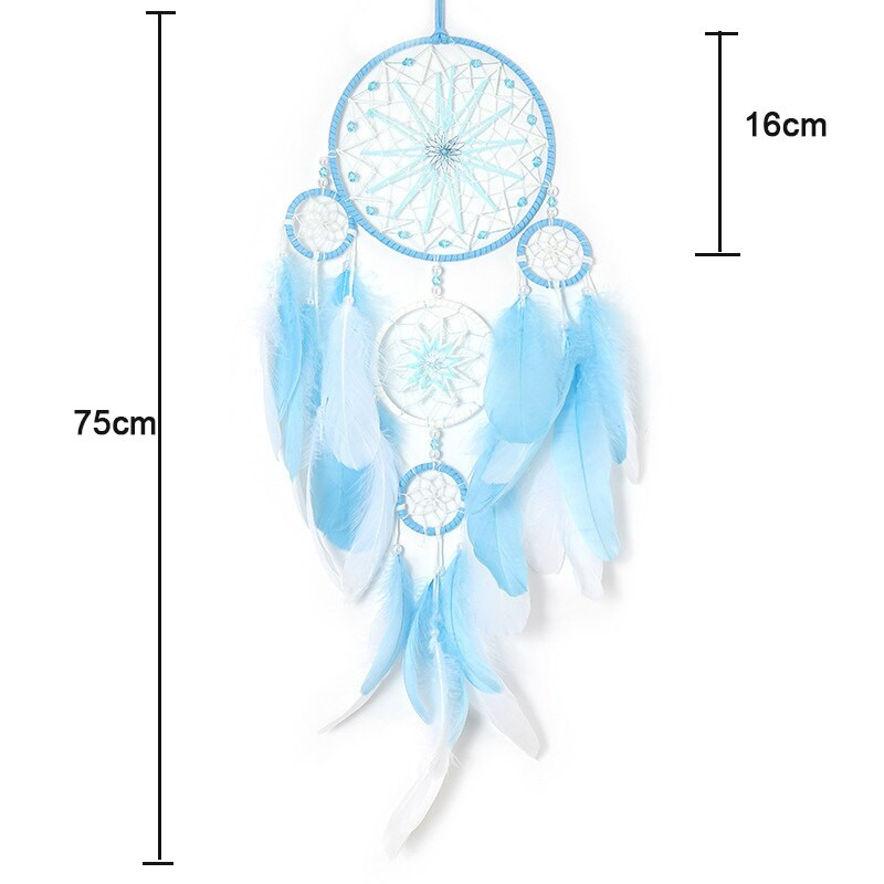 Hot Five Rings Dreamcatchers falra akasztható dekoráció Retro tollak álomfogó akció Vintage lakberendezési álomfogók