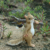 Mindennapi kollekció Mókus Állat Figurák Miniatűrök Tündérkert Díszek Otthoni Dekoráció Barátok Ajándék Bonsai Dekor