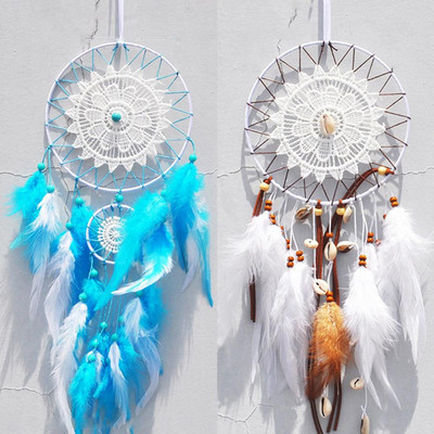 Boho Dream Catcher Nordic Διακόσμηση Δωματίου White Girls Baby Kids Dreamcatcher Διακόσμηση σπιτιού Δώρο διακόσμησης γάμου για γυναίκες